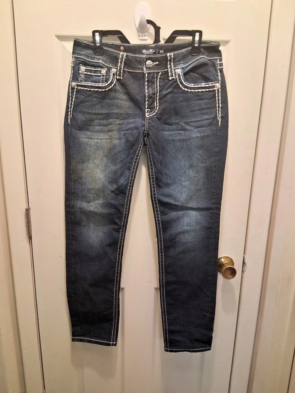 Miss Me Harley Skinny Jeans Blue Waist 30